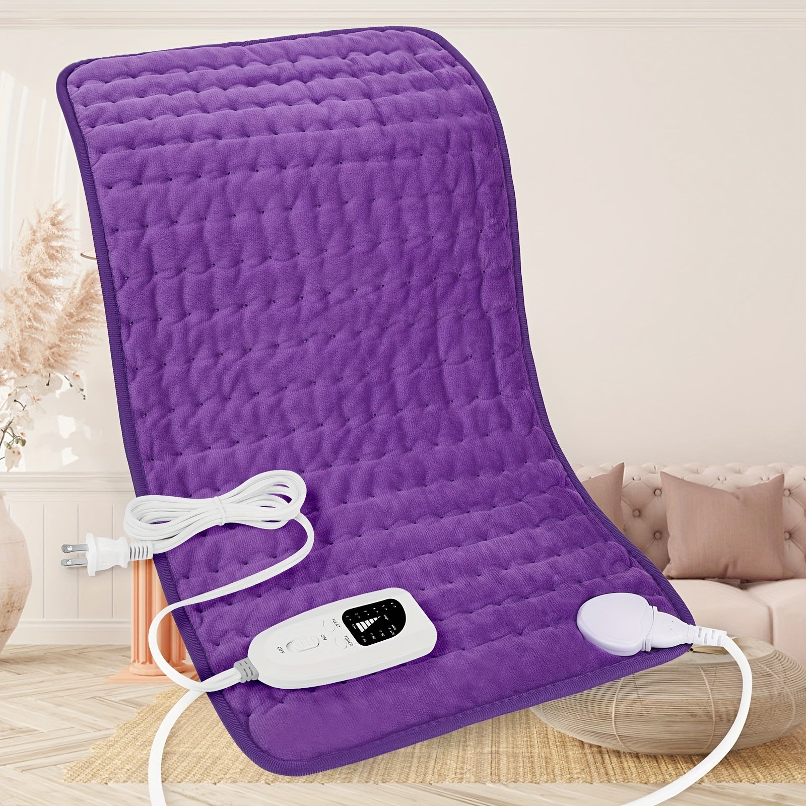 Electric - Ultra-Soft Flannel & Rapid Heating Tech | XL 24"x12" Coverage | 6-Temp Control Up to 140°F | 2H Auto Off & Overheat Protection | Machine Washable | Relieve,, Discomfort | Perfect Holiday Gift for Parents, Home Relax, Therapeutic Heat,