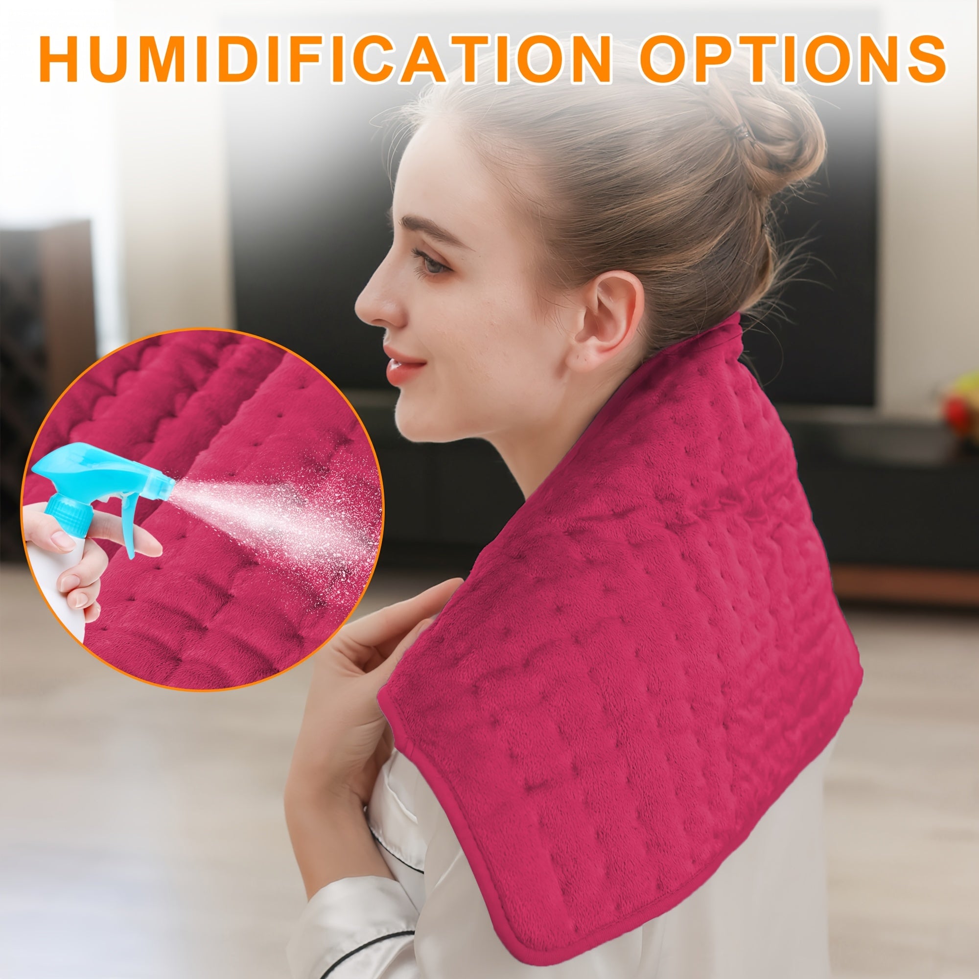 Electric - Ultra-Soft Flannel & Rapid Heating Tech | XL 24"x12" Coverage | 6-Temp Control Up to 140°F | 2H Auto Off & Overheat Protection | Machine Washable | Relieve,, Discomfort | Perfect Holiday Gift for Parents, Home Relax, Therapeutic Heat,