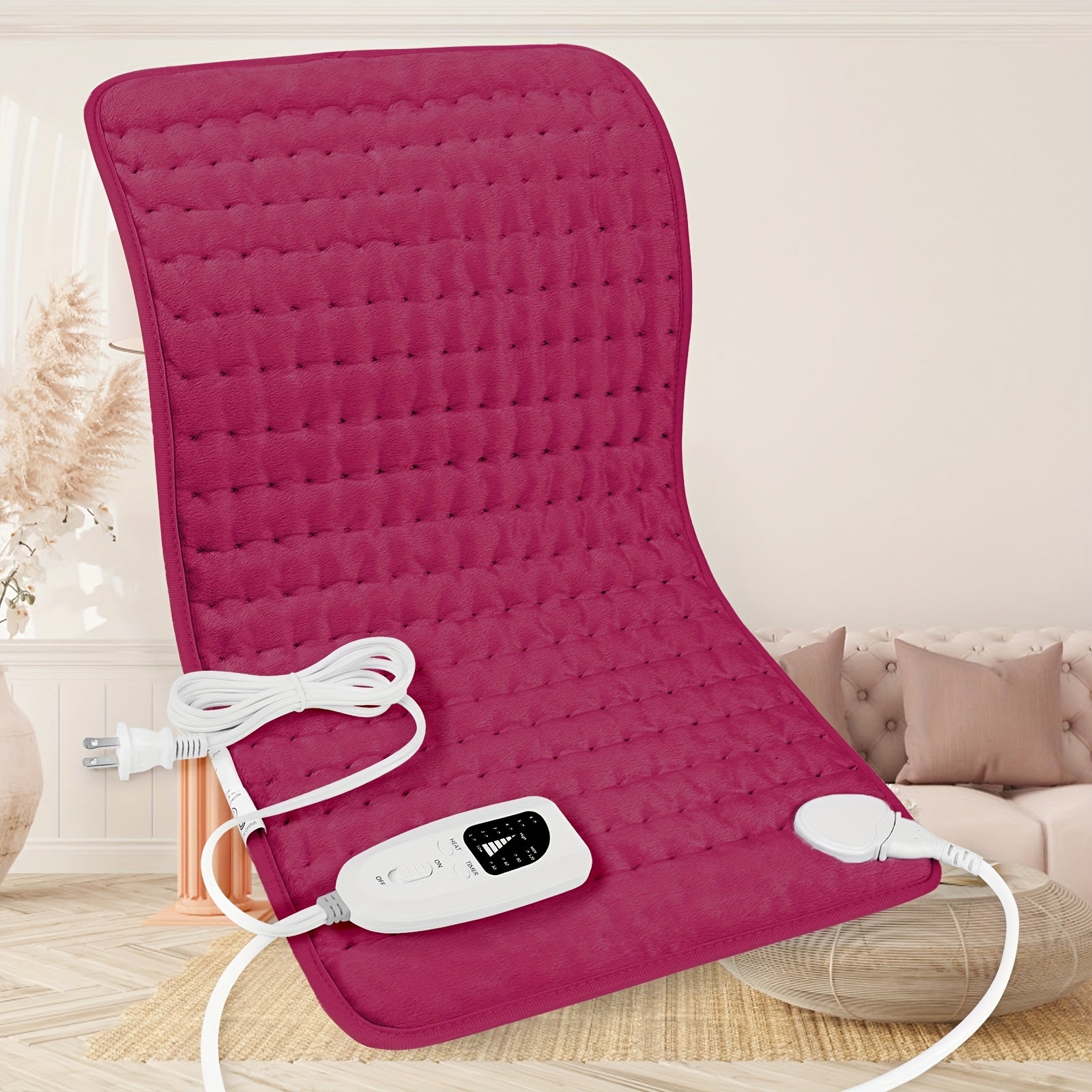 Electric - Ultra-Soft Flannel & Rapid Heating Tech | XL 24"x12" Coverage | 6-Temp Control Up to 140°F | 2H Auto Off & Overheat Protection | Machine Washable | Relieve,, Discomfort | Perfect Holiday Gift for Parents, Home Relax, Therapeutic Heat,