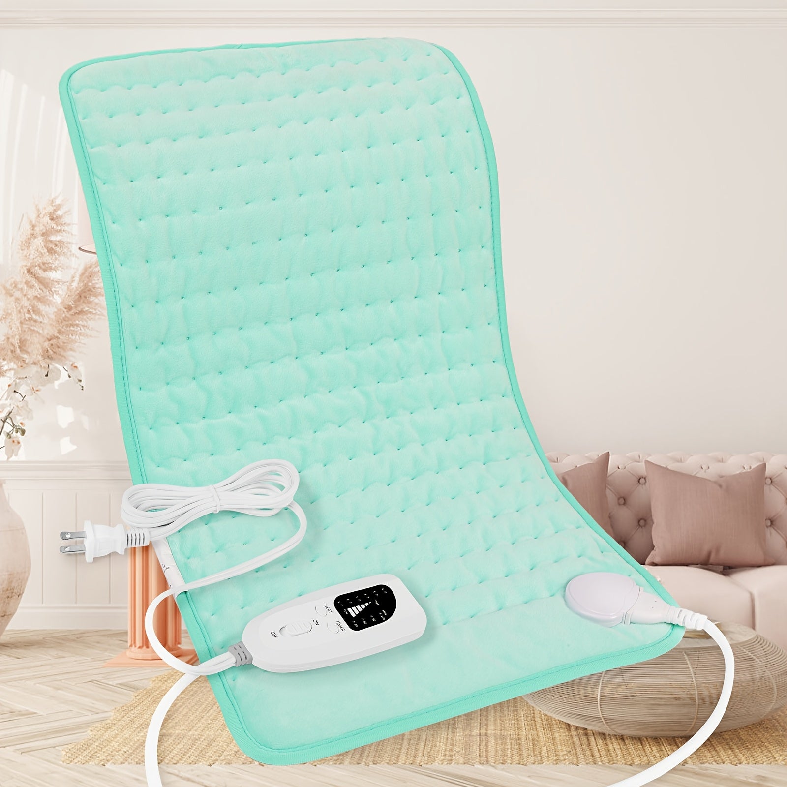 Electric - Ultra-Soft Flannel & Rapid Heating Tech | XL 24"x12" Coverage | 6-Temp Control Up to 140°F | 2H Auto Off & Overheat Protection | Machine Washable | Relieve,, Discomfort | Perfect Holiday Gift for Parents, Home Relax, Therapeutic Heat,