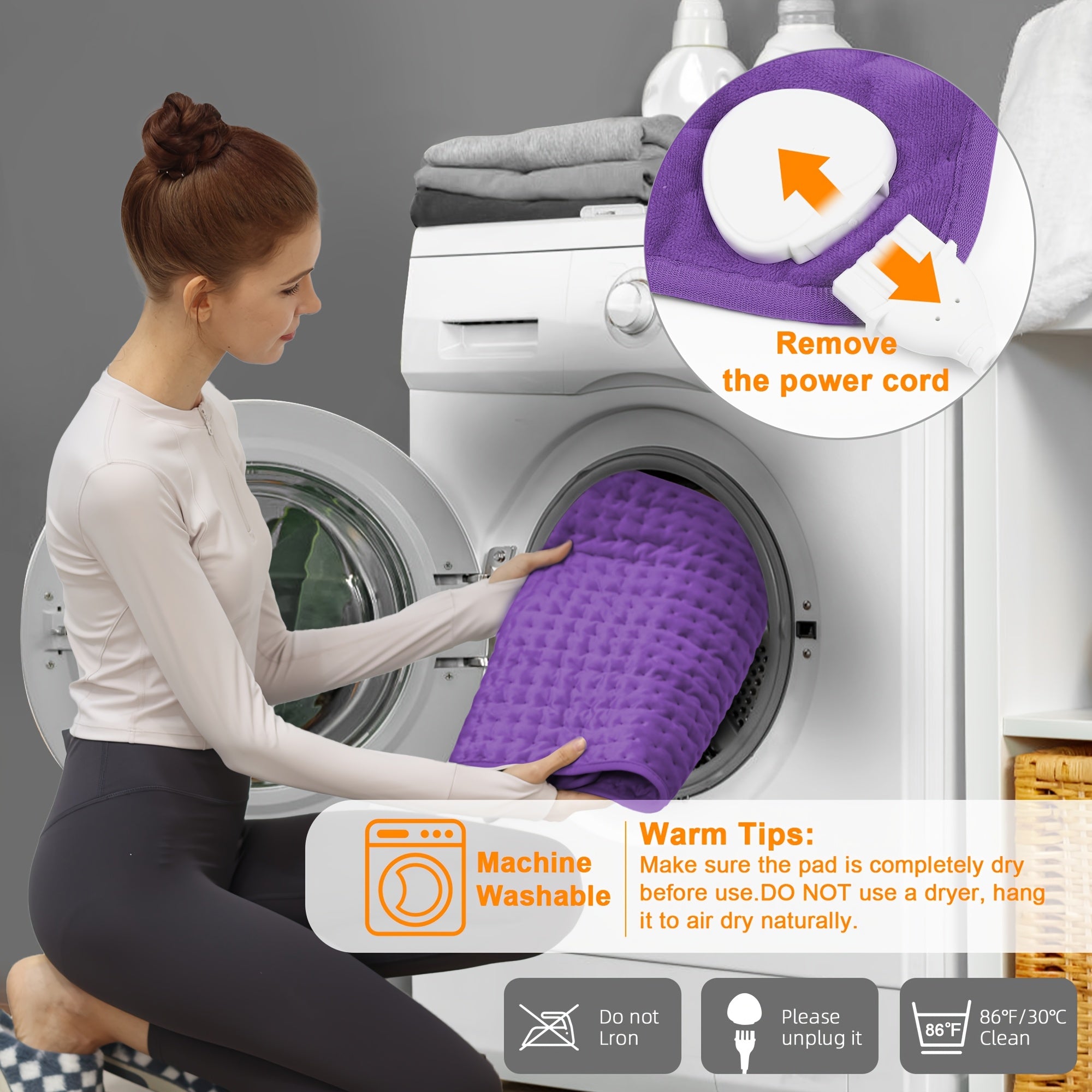 Electric - Ultra-Soft Flannel & Rapid Heating Tech | XL 24"x12" Coverage | 6-Temp Control Up to 140°F | 2H Auto Off & Overheat Protection | Machine Washable | Relieve,, Discomfort | Perfect Holiday Gift for Parents, Home Relax, Therapeutic Heat,