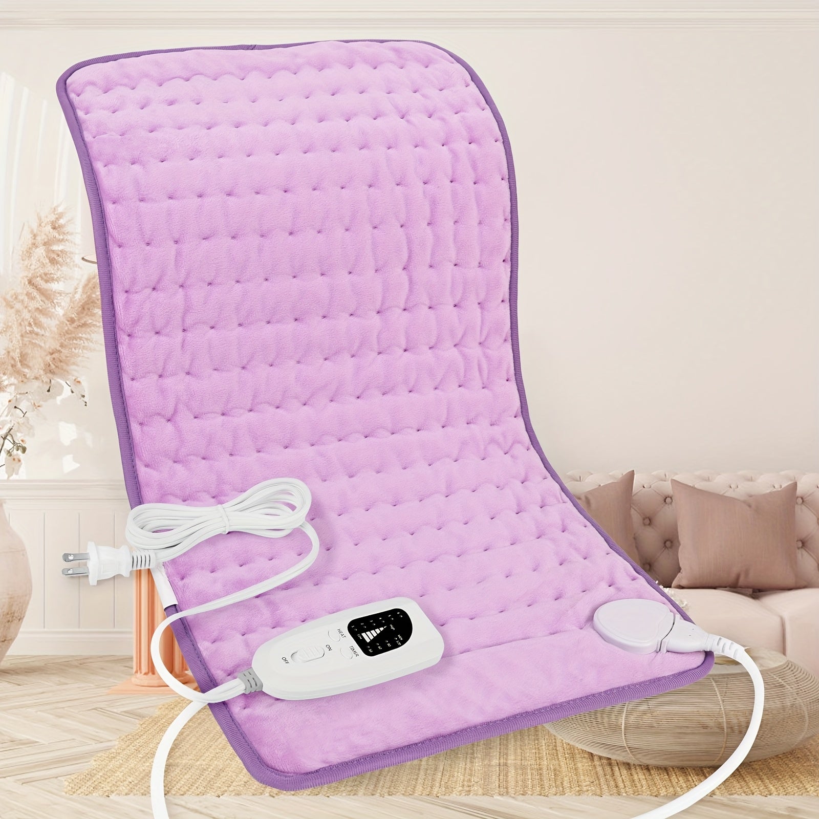Electric - Ultra-Soft Flannel & Rapid Heating Tech | XL 24"x12" Coverage | 6-Temp Control Up to 140°F | 2H Auto Off & Overheat Protection | Machine Washable | Relieve,, Discomfort | Perfect Holiday Gift for Parents, Home Relax, Therapeutic Heat,