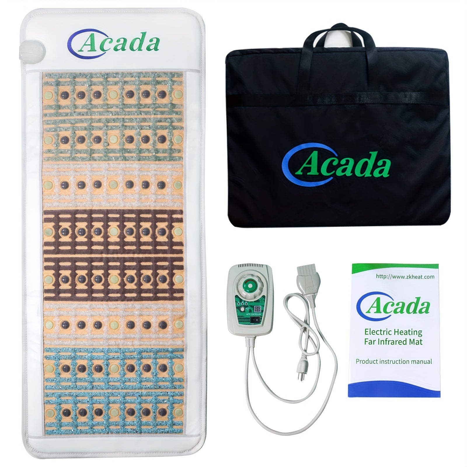 Acada Full Body Electric Electric Blanket, Electric Heating Pad For Back Neck Shoulders, Infrared Heating, Auto Shut Off, Adjustable Timer & Temperature, 59" L X 24" W